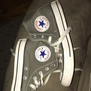 Gray high top converse